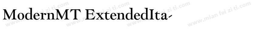 ModernMT ExtendedIta字体转换
